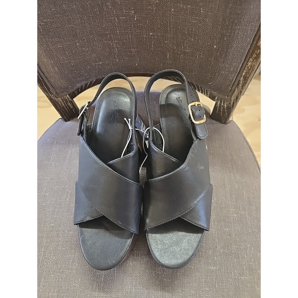 Women's Naomi Wood Wedge Heels with Memory Foam Insole Universal Thread Size 8.5